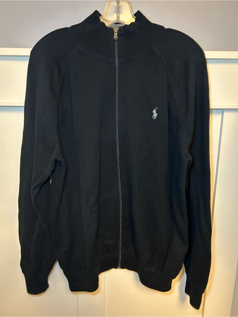 Vintage Polo Ralph Lauren classic pony knit zip-up sweater